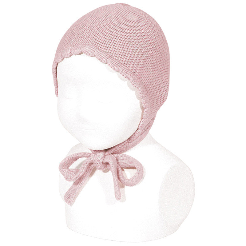 Condor Classic Garter Stitch Bonnet Dusty Pink