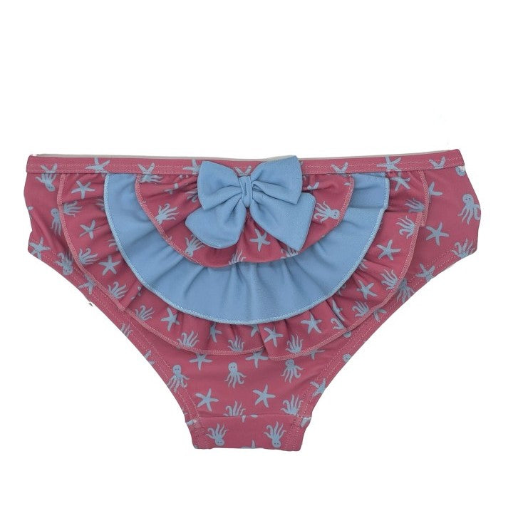 Girl Octopus & Star Fish Strawberry with Ruffle Bottom
