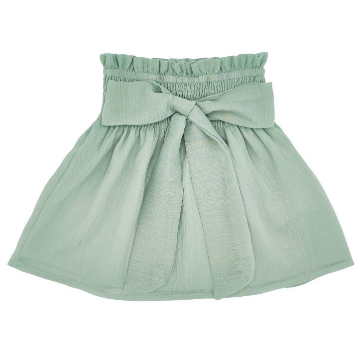 Girl Green Glitter Bow Skirt