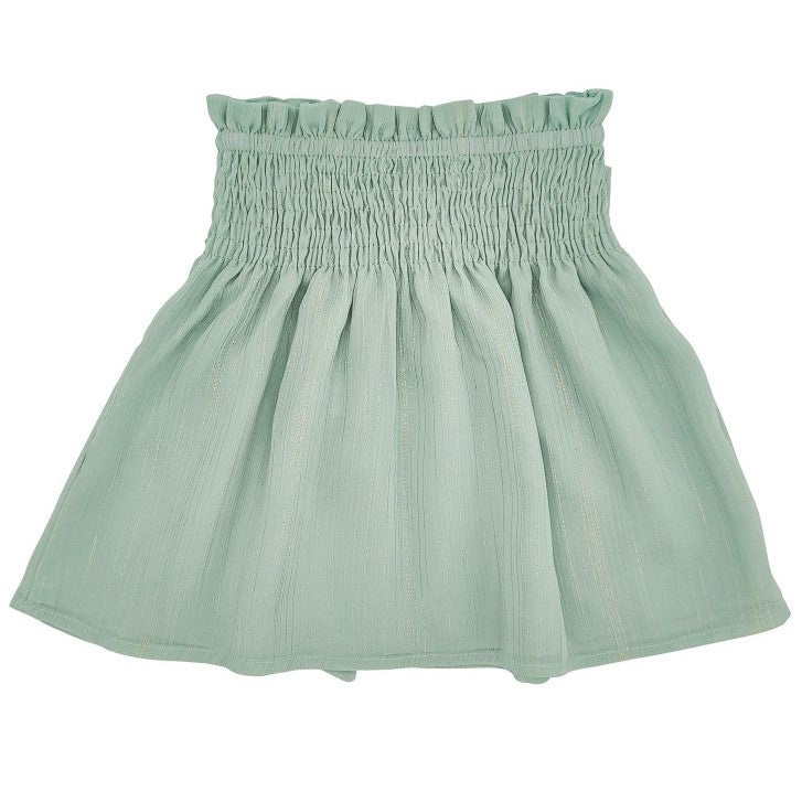 Girl Green Glitter Bow Skirt