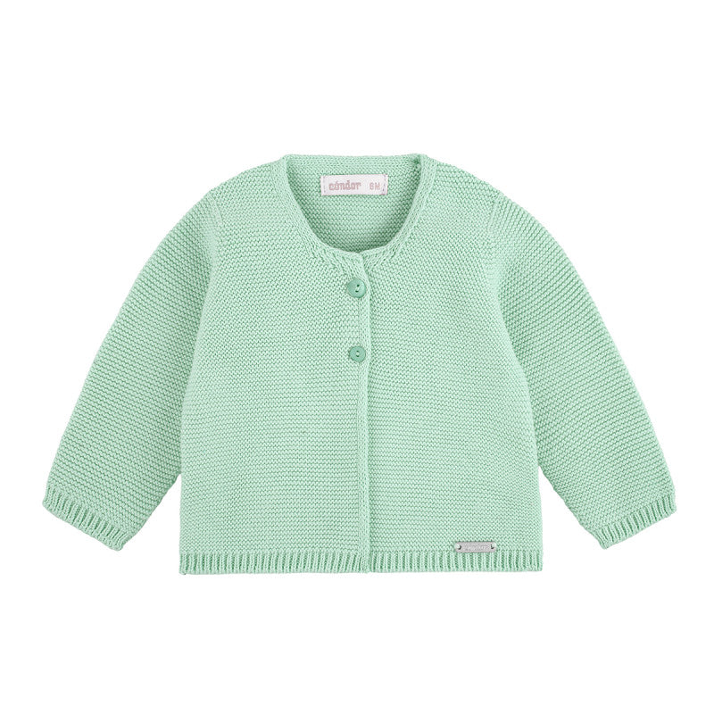 Condor Garter Stitch Cardigan Wasabi