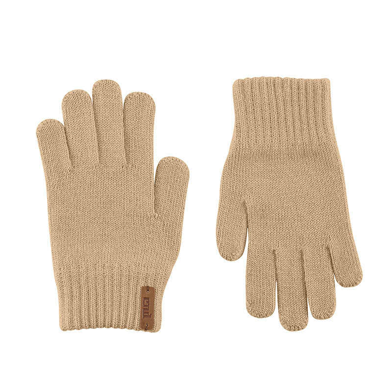 Condor Merino Wool-blend Gloves Beige