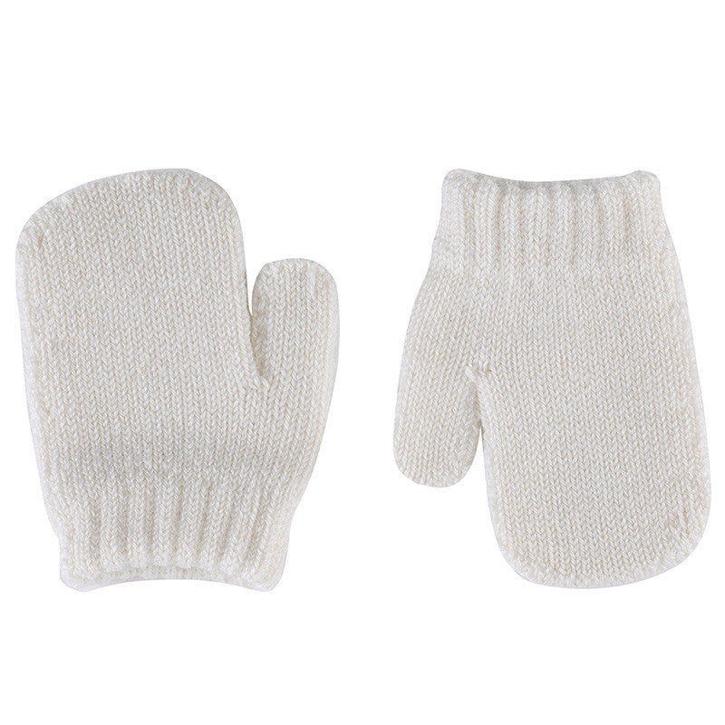 Condor Merino Wool-blend One-finger Mittens Beige