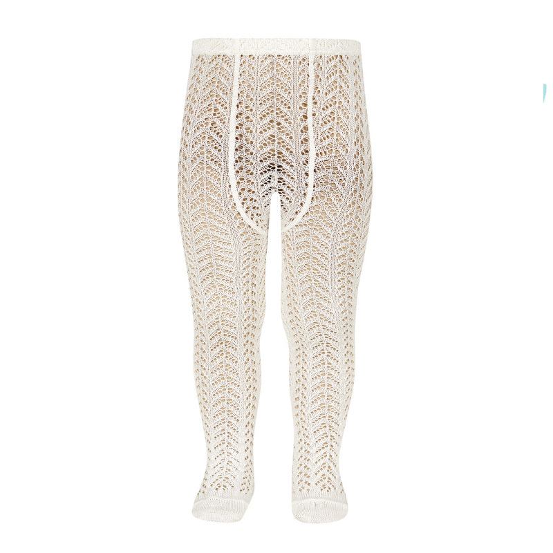 Condor Ivory Openwork Tights