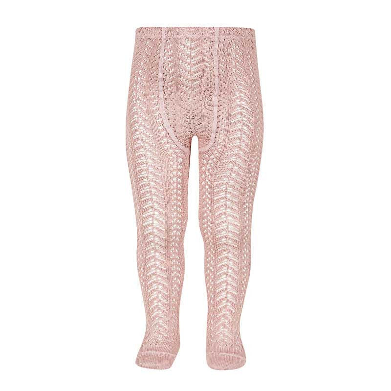 Condor Dusty Pink Openwork Tights