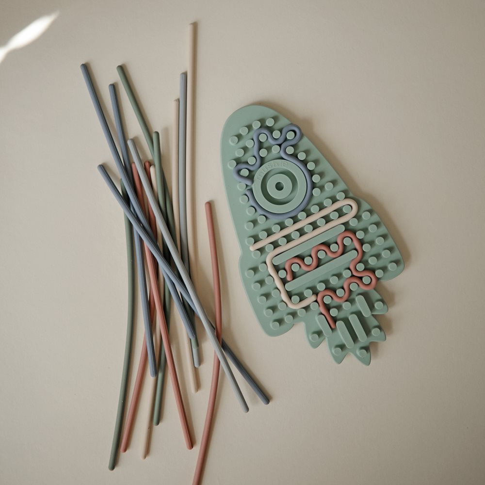 Mushie Silicone Sensory Toy Rocket
