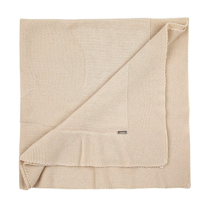 Condor Sand Stitch Shawl with Big Bunny Jacquard Linen