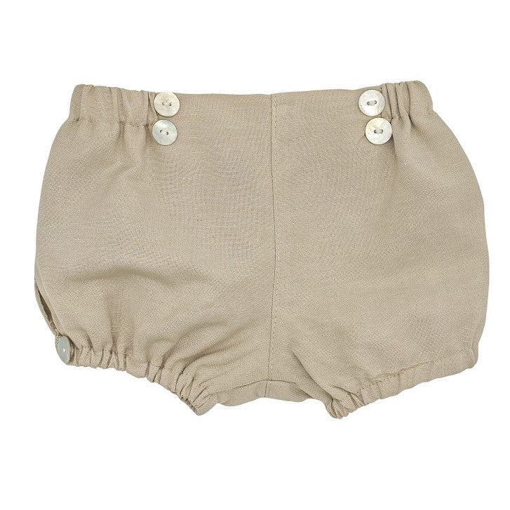 Baby Beige Linen Bloomers