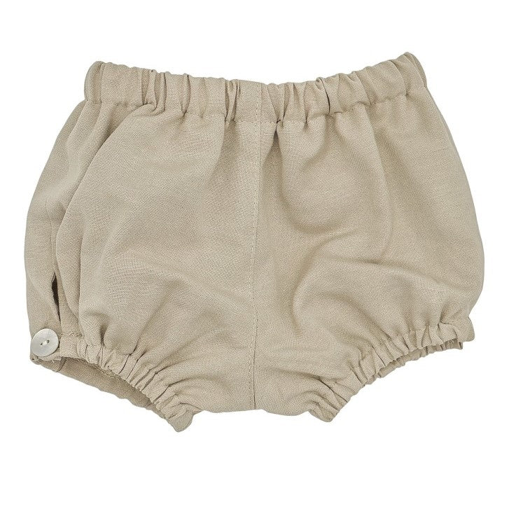 Baby Beige Linen Bloomers