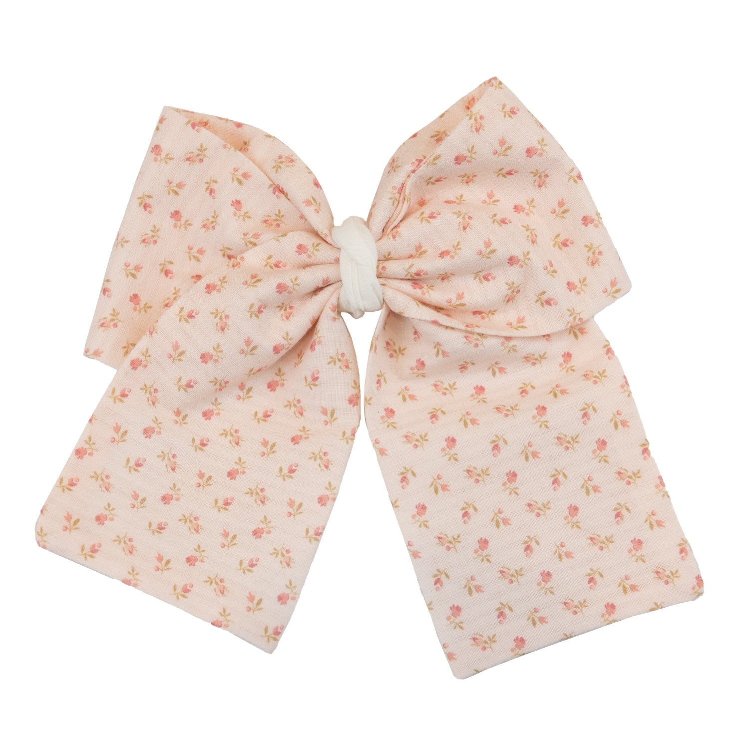 Girl Ditsy Pink Flowers Bow Clip