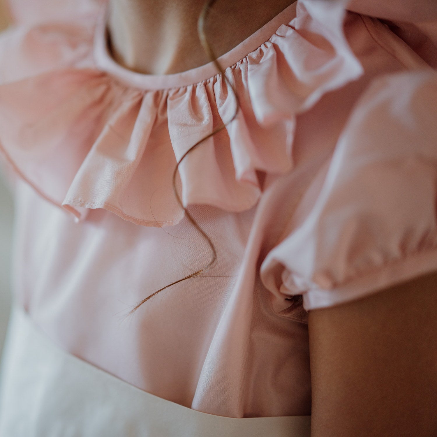 Flower Girl Pink Silk Dress