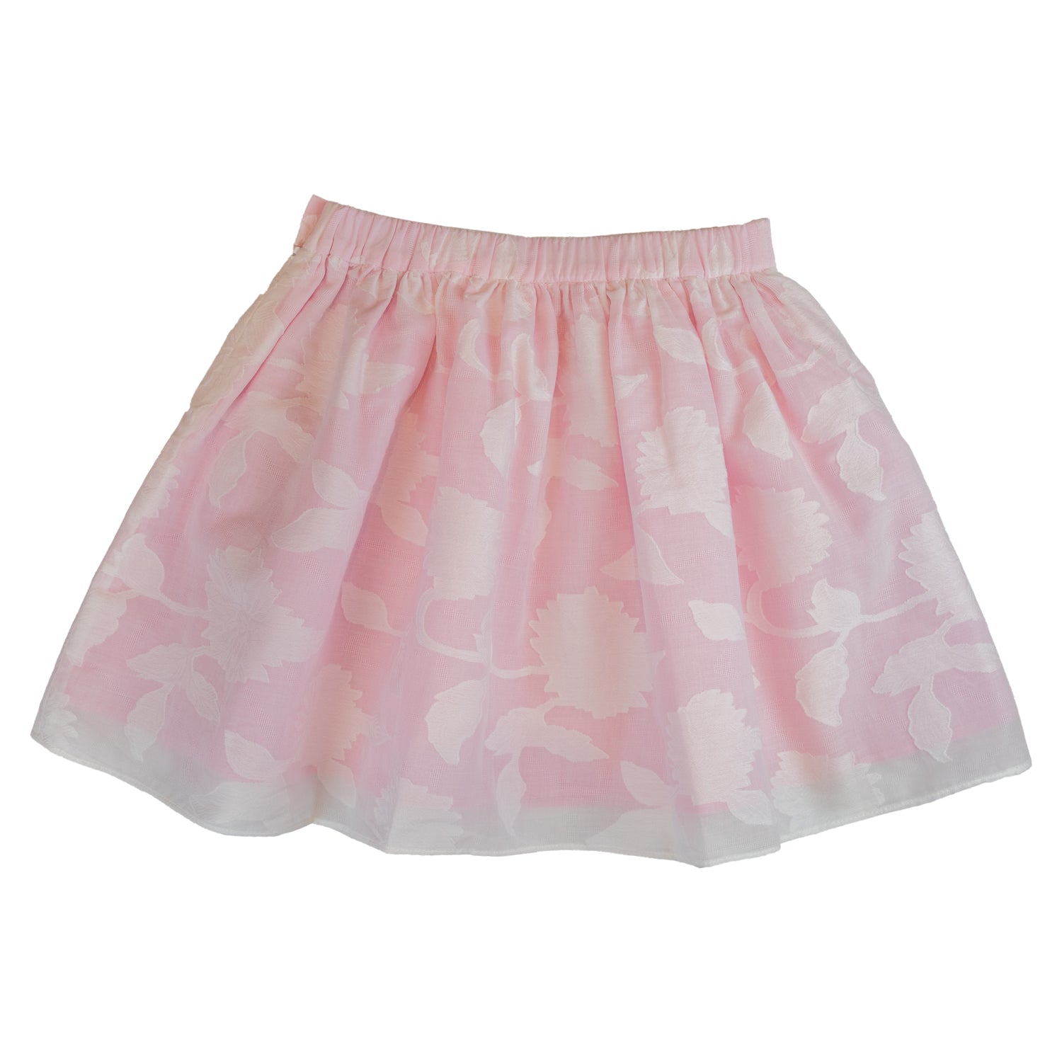 Girl White Embroidery Skirt