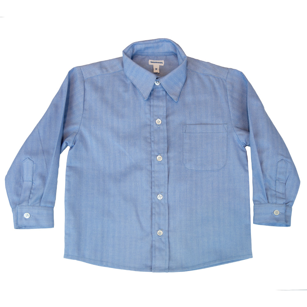 Boy Blue Herringbone Classic Shirt