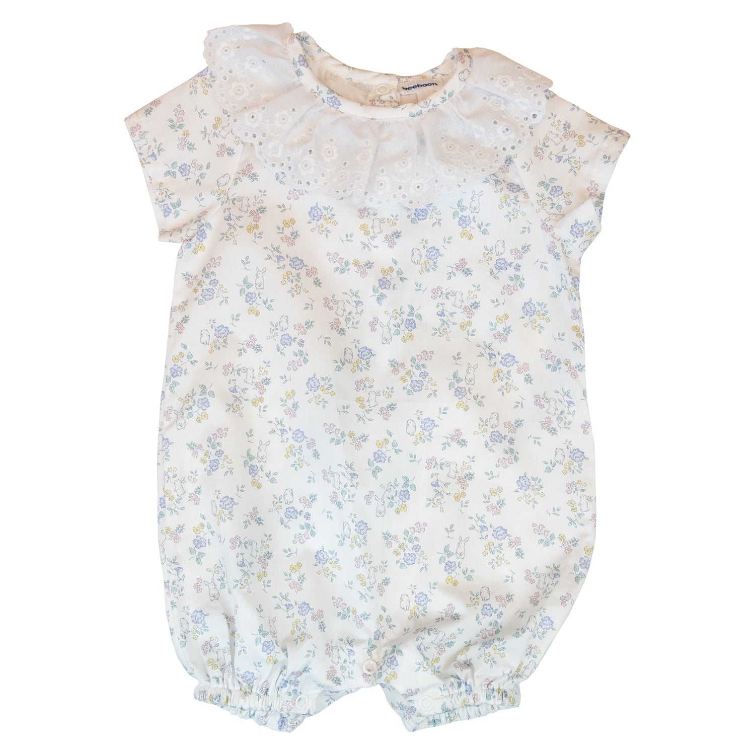Baby White Bunnies Romper