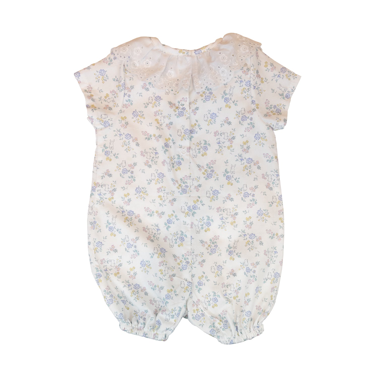 Baby White Bunnies Romper