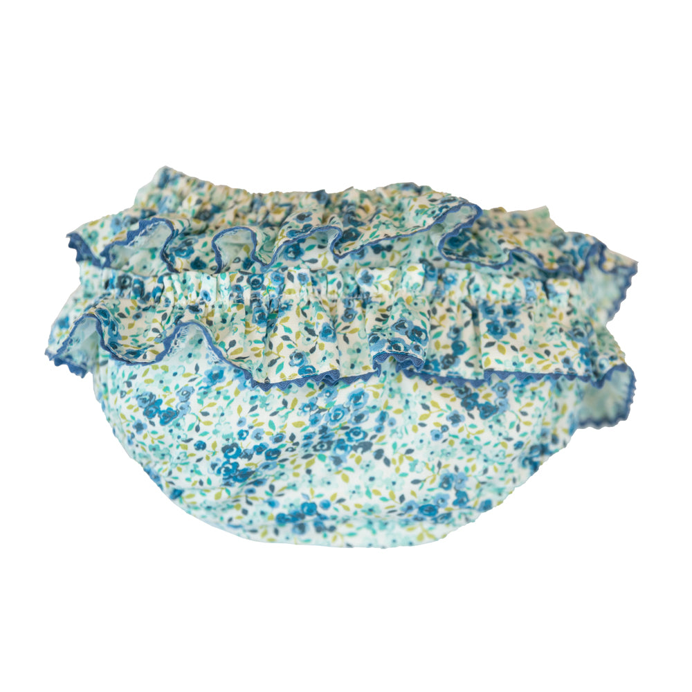 Baby Sapphire Floral Frilly Bloomers