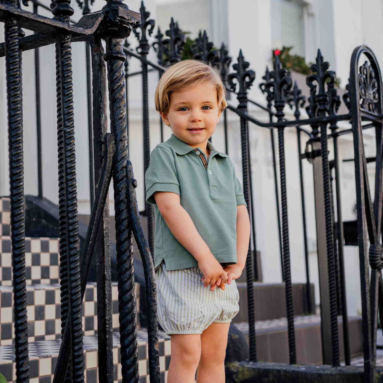 Baby Boy Green Polo Shirt