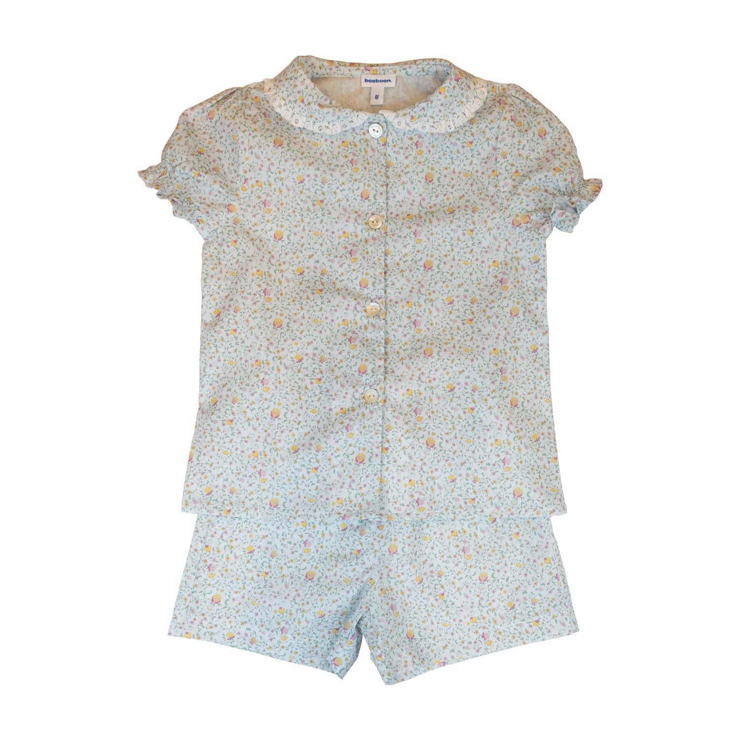 Girl Ditsy Blue Floral Pyjama