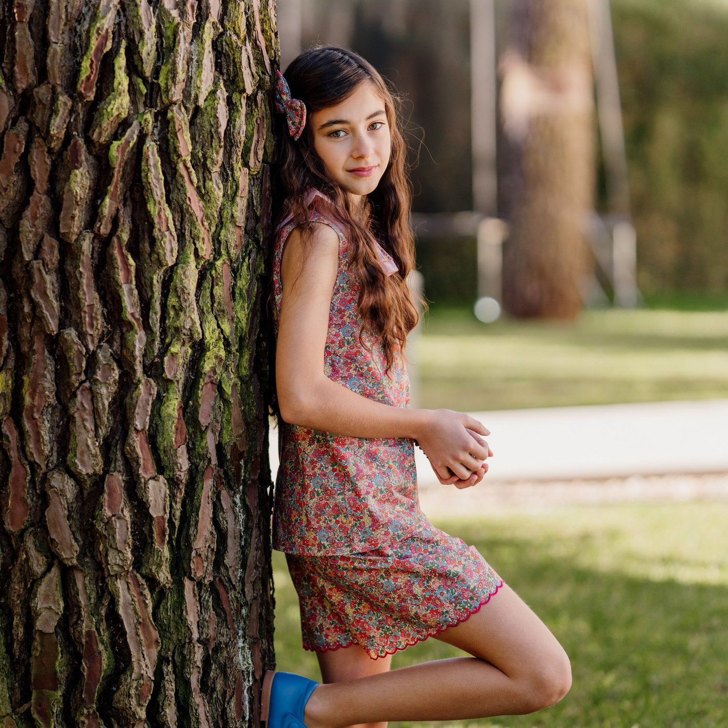 Girl Nell, Annie and May Liberty Scalloped Shorts