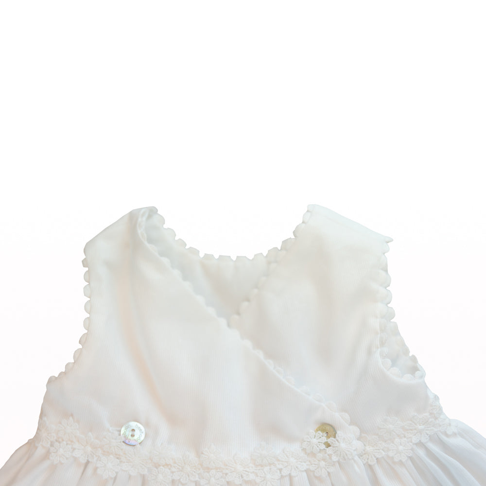 Baby White Pique Dress