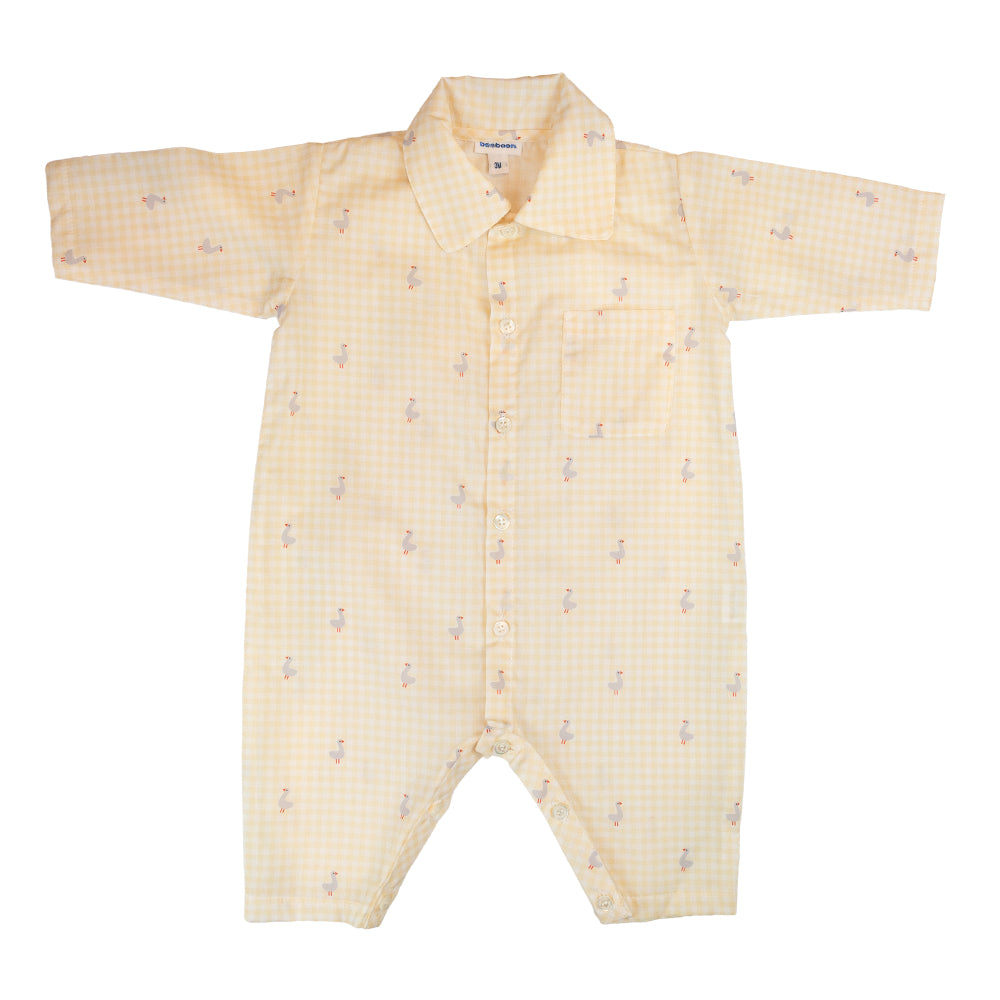 Baby Girl Yellow Gingham Pyjama