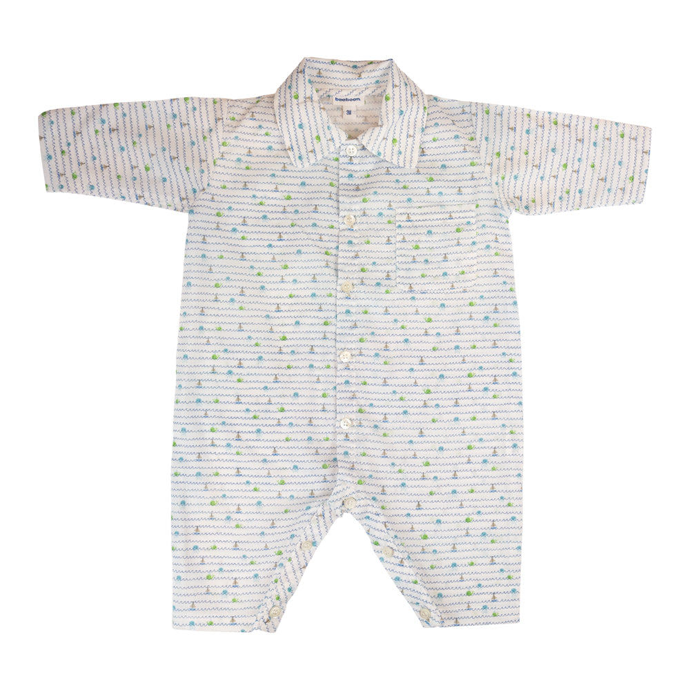 Baby Boy Blue Boats Pyjama