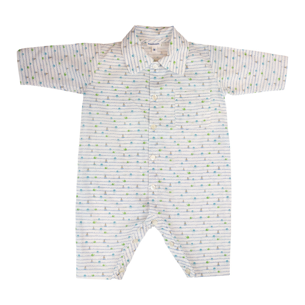 Baby Boy Blue Boats Pyjama