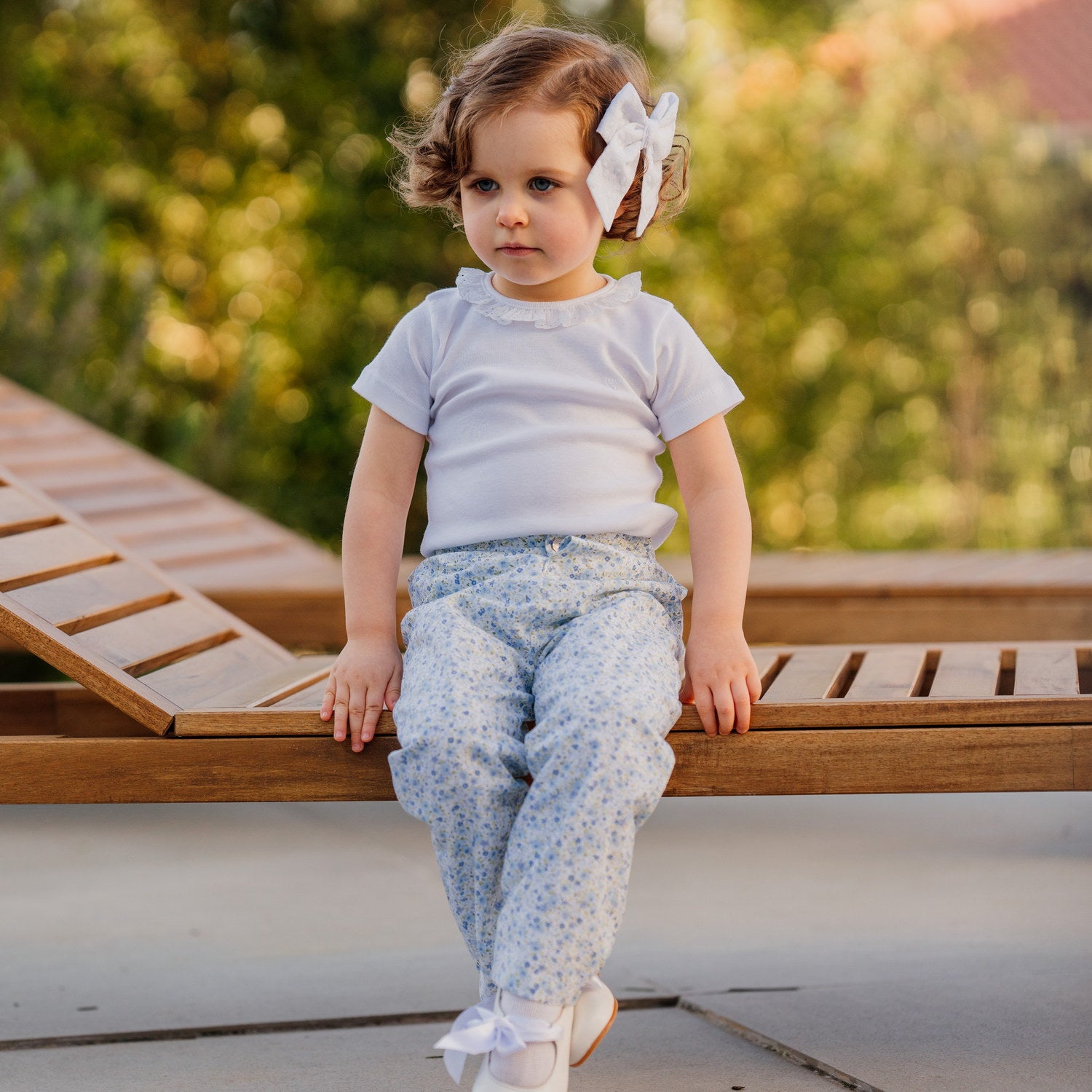 Baby Soft Blue Meadow Trousers