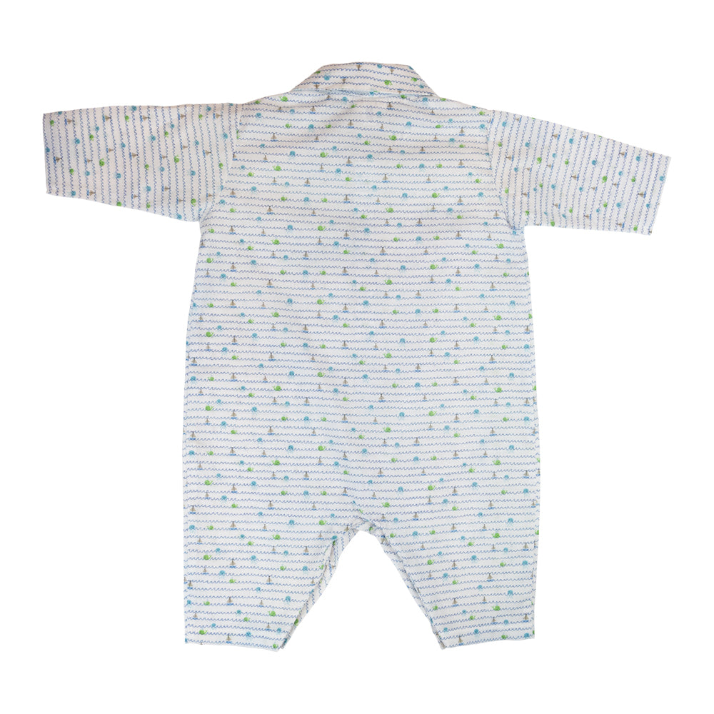 Baby Boy Blue Boats Pyjama