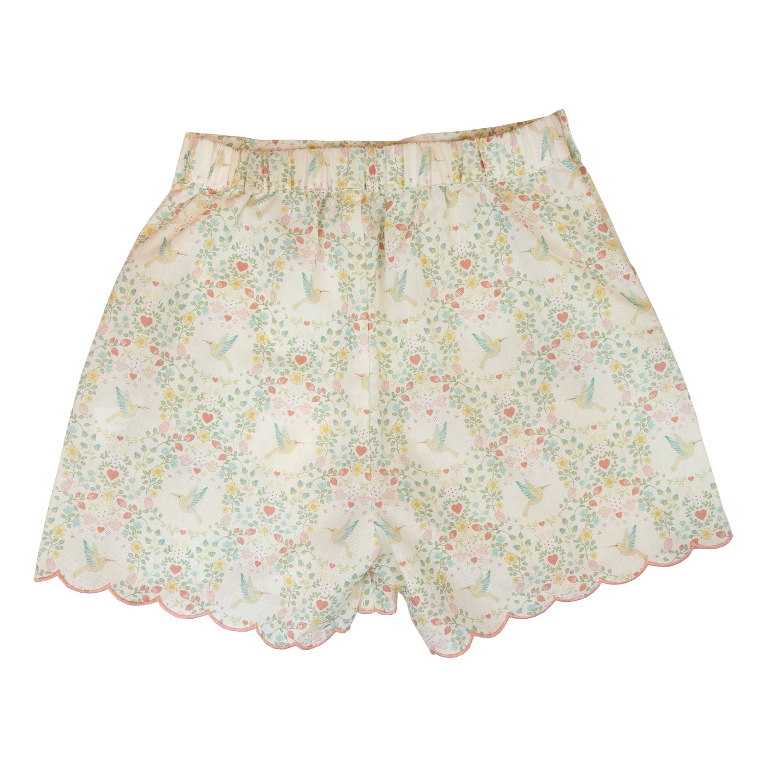 Girl Green Birds Shorts