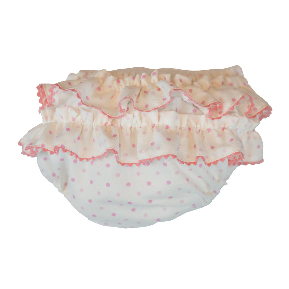Baby Pink Dots Frilly Bloomers