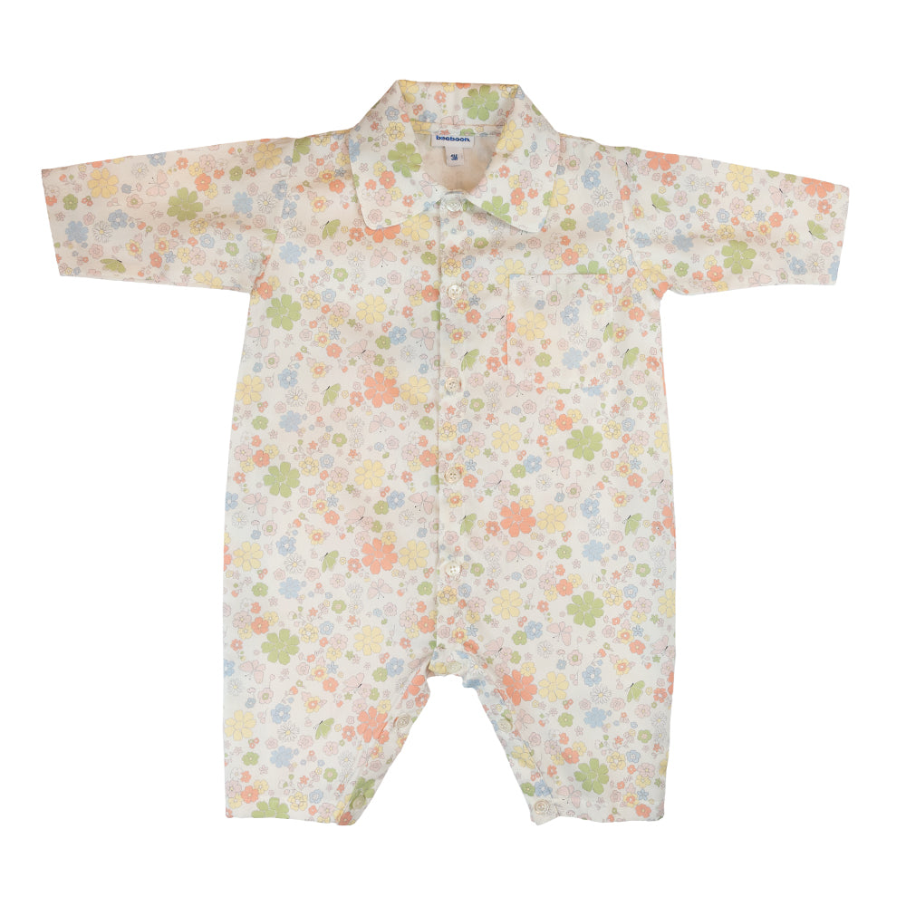 Baby Girl Yellow Floral Pyjama