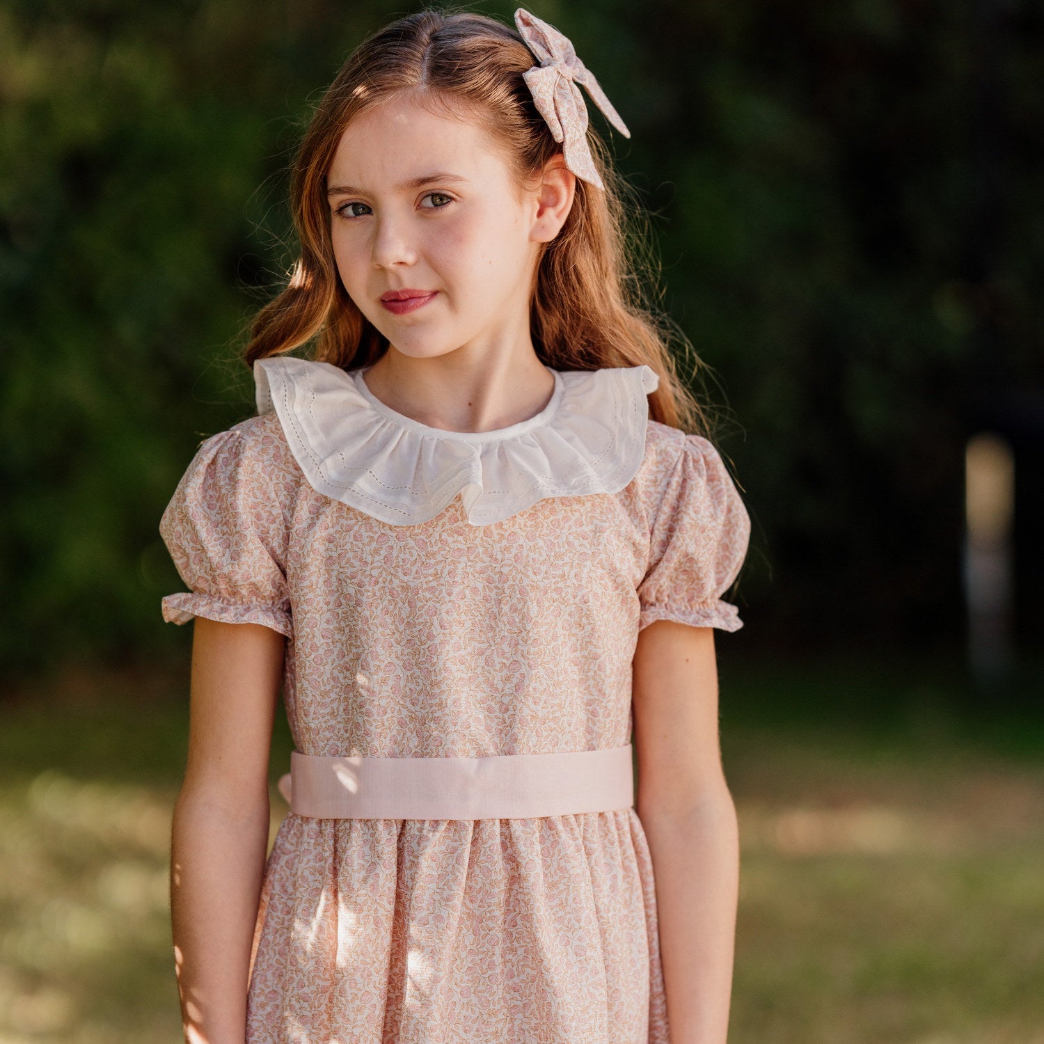 Girl Blush Bloom Metallisé Dress