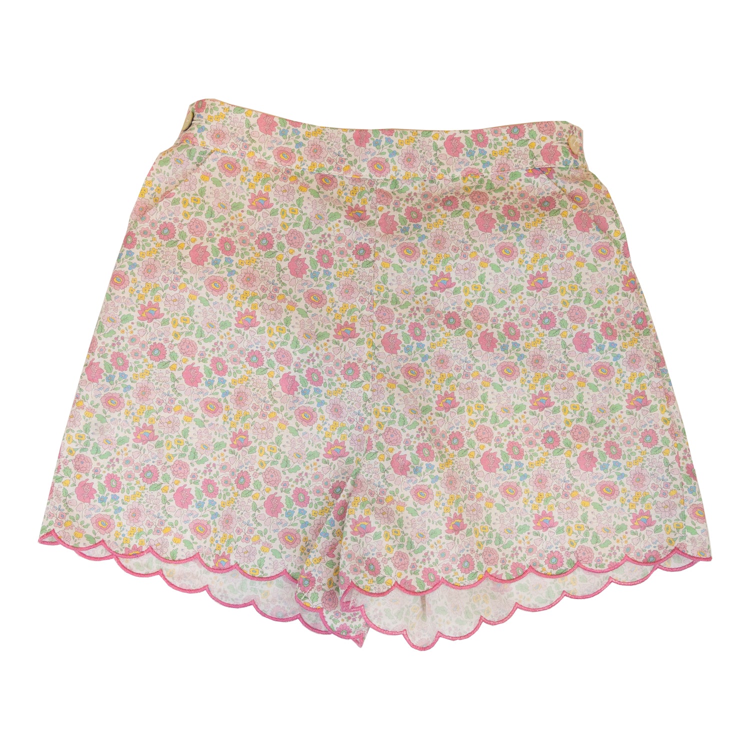 Girl Pink Floral Shorts
