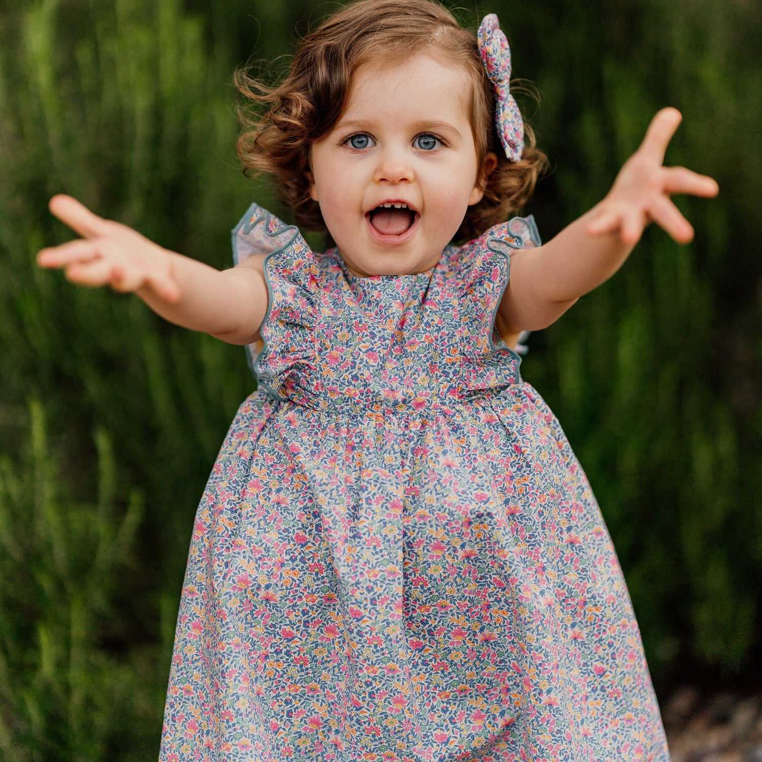 Girl Clarissa Liberty Tie-Back Dress