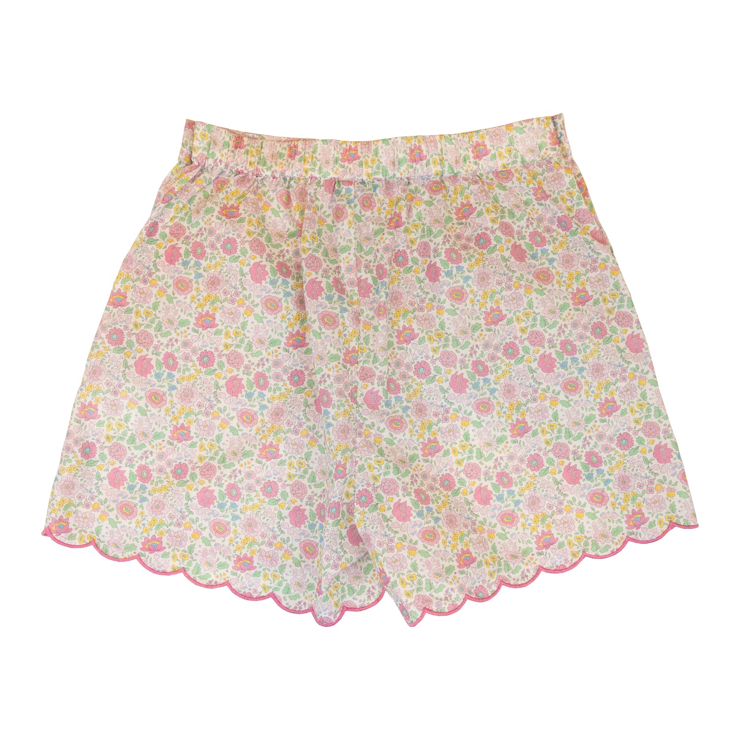 Girl Pink Floral Shorts