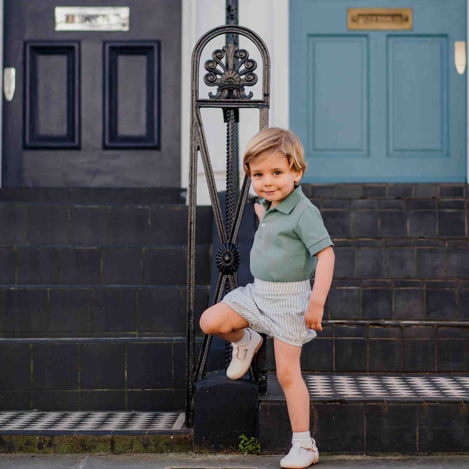Baby Olive Bay Stripe Bloomers