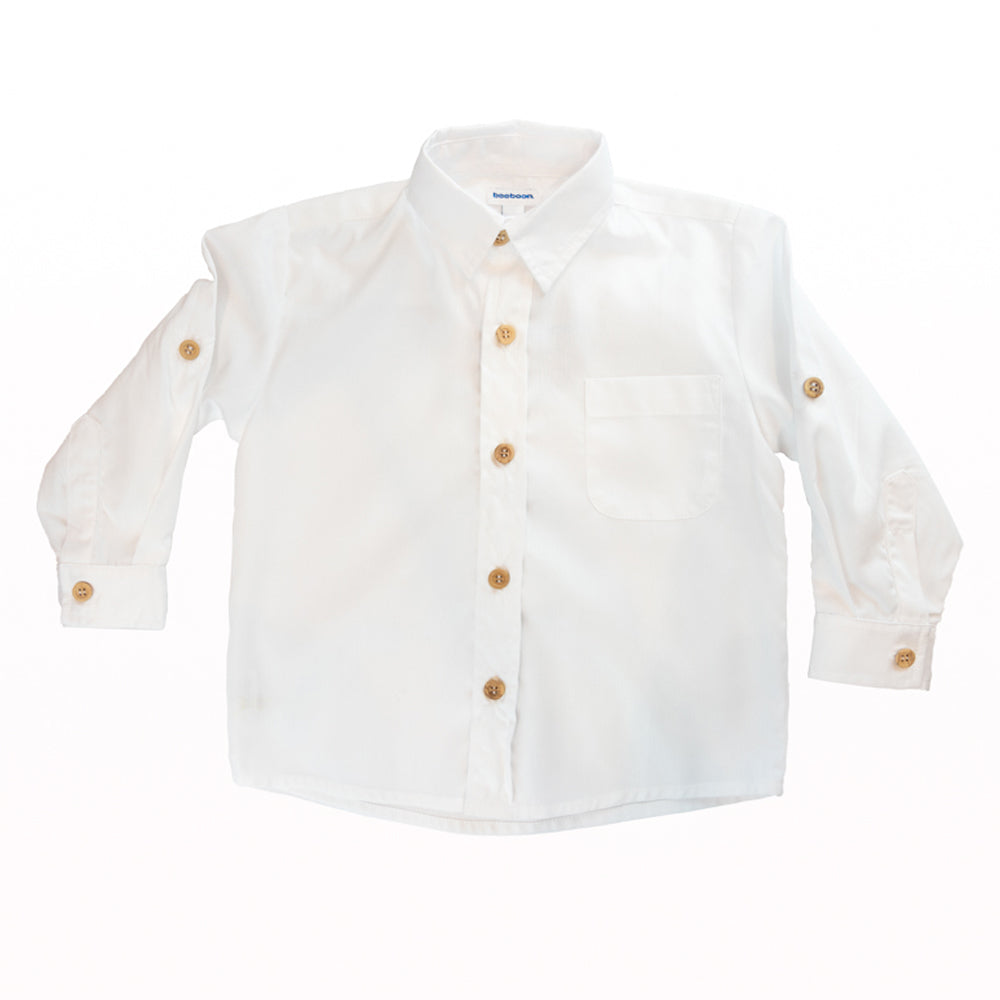 Boy White Pique Shirt