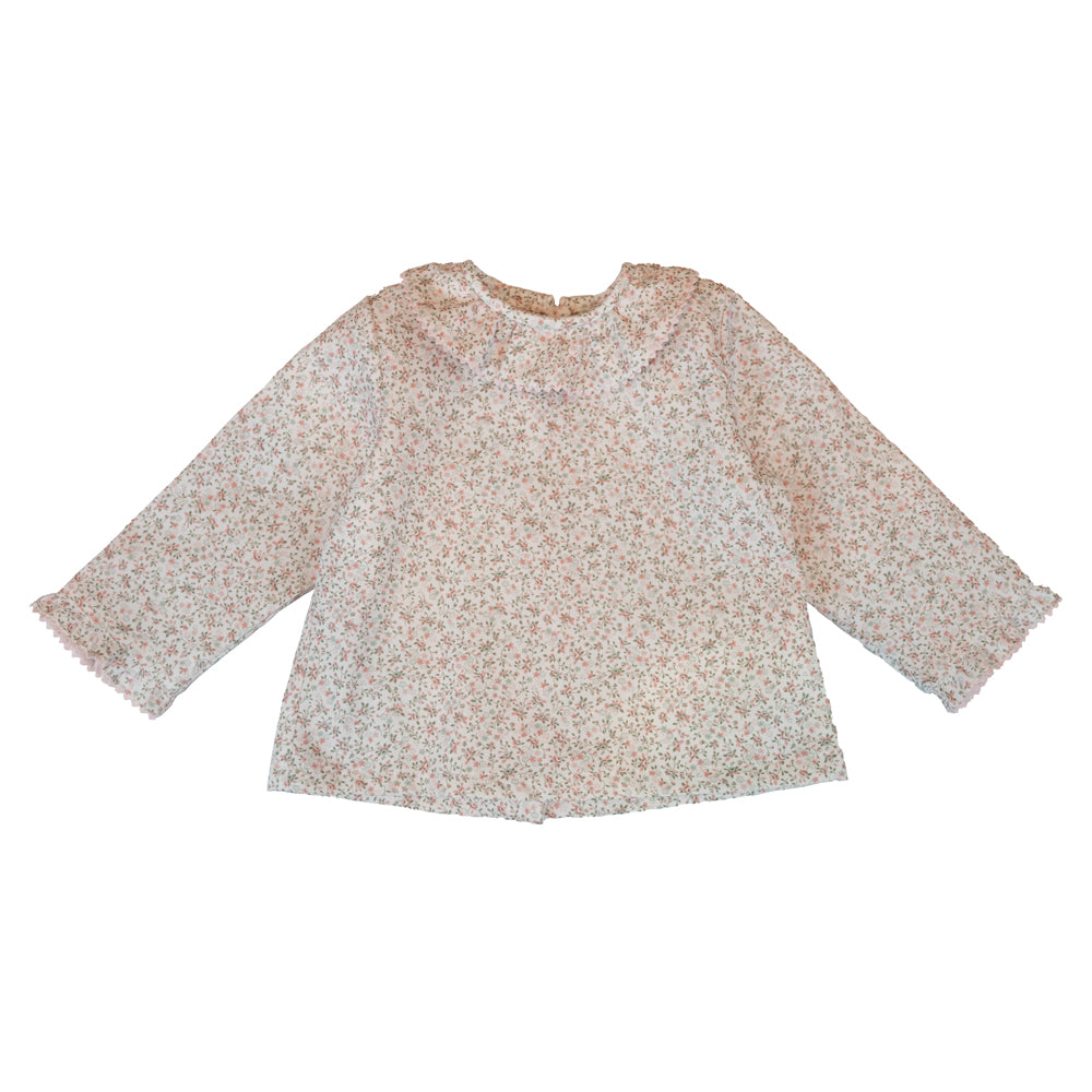 Baby Ditsy Pink Floral Blouse