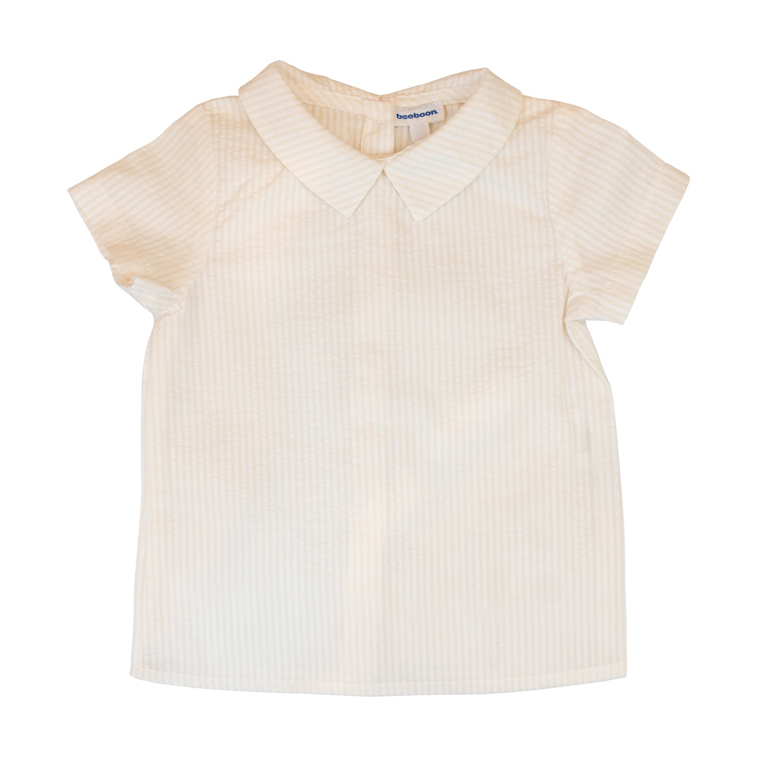 Baby Cream Stripe Seersucker Shirt