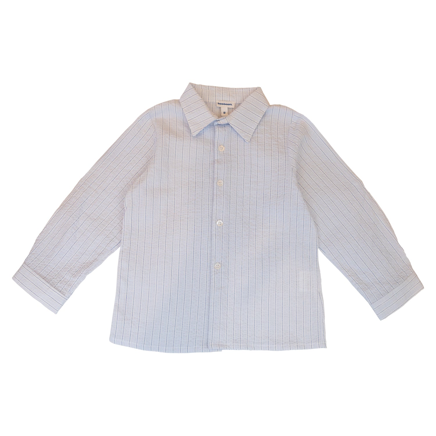 Boy Blue Stripe Seersucker Classic Shirt
