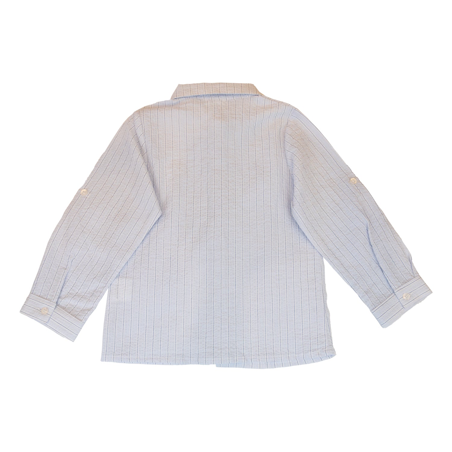 Boy Blue Stripe Seersucker Classic Shirt