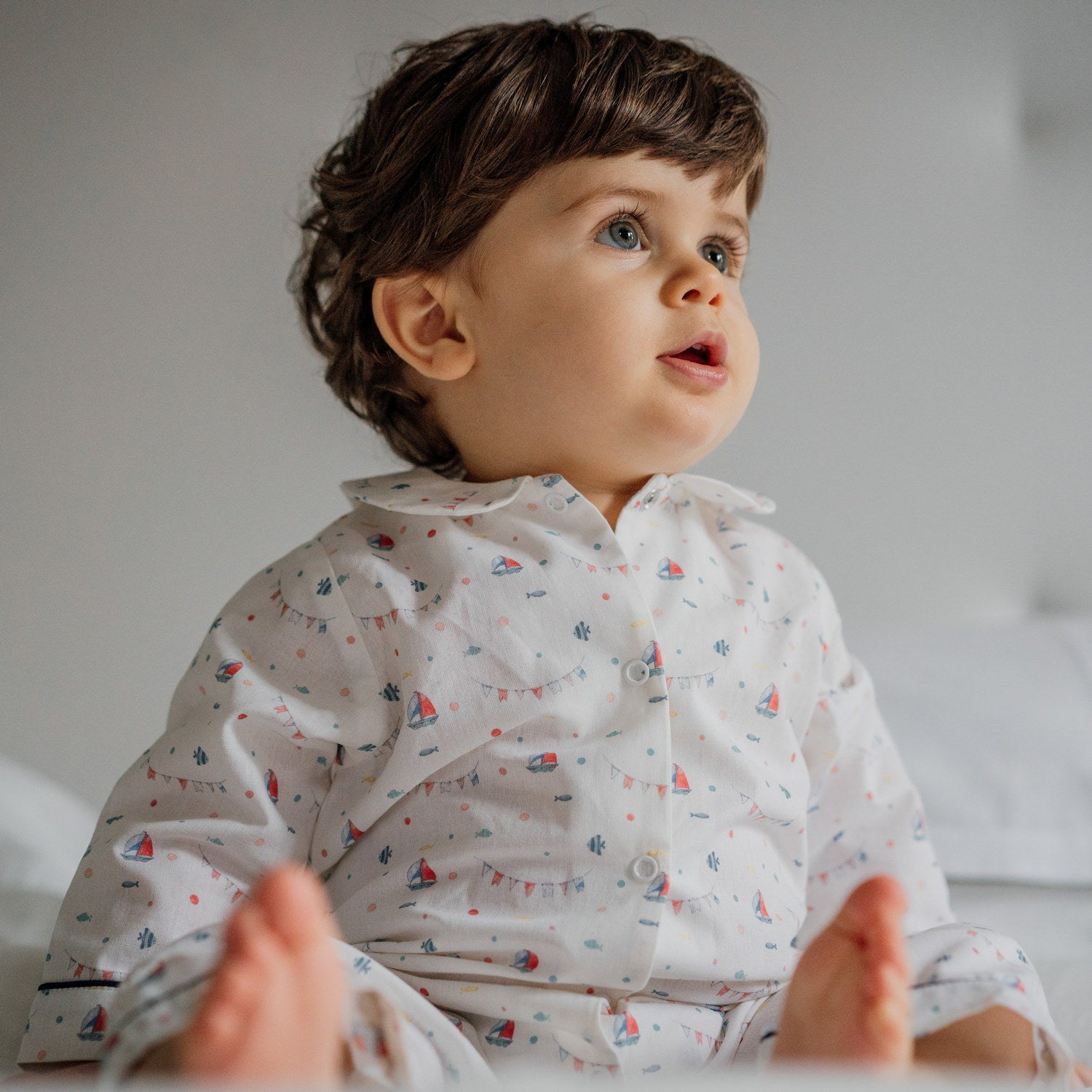 Baby Blue Boats Pyjama