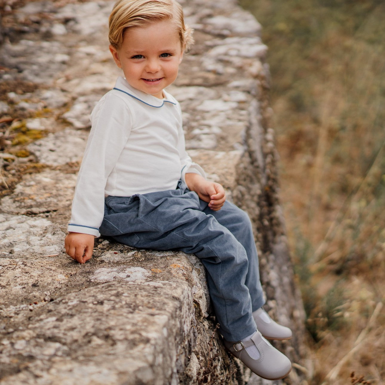 Baby Oceanic Blue Cord Trousers