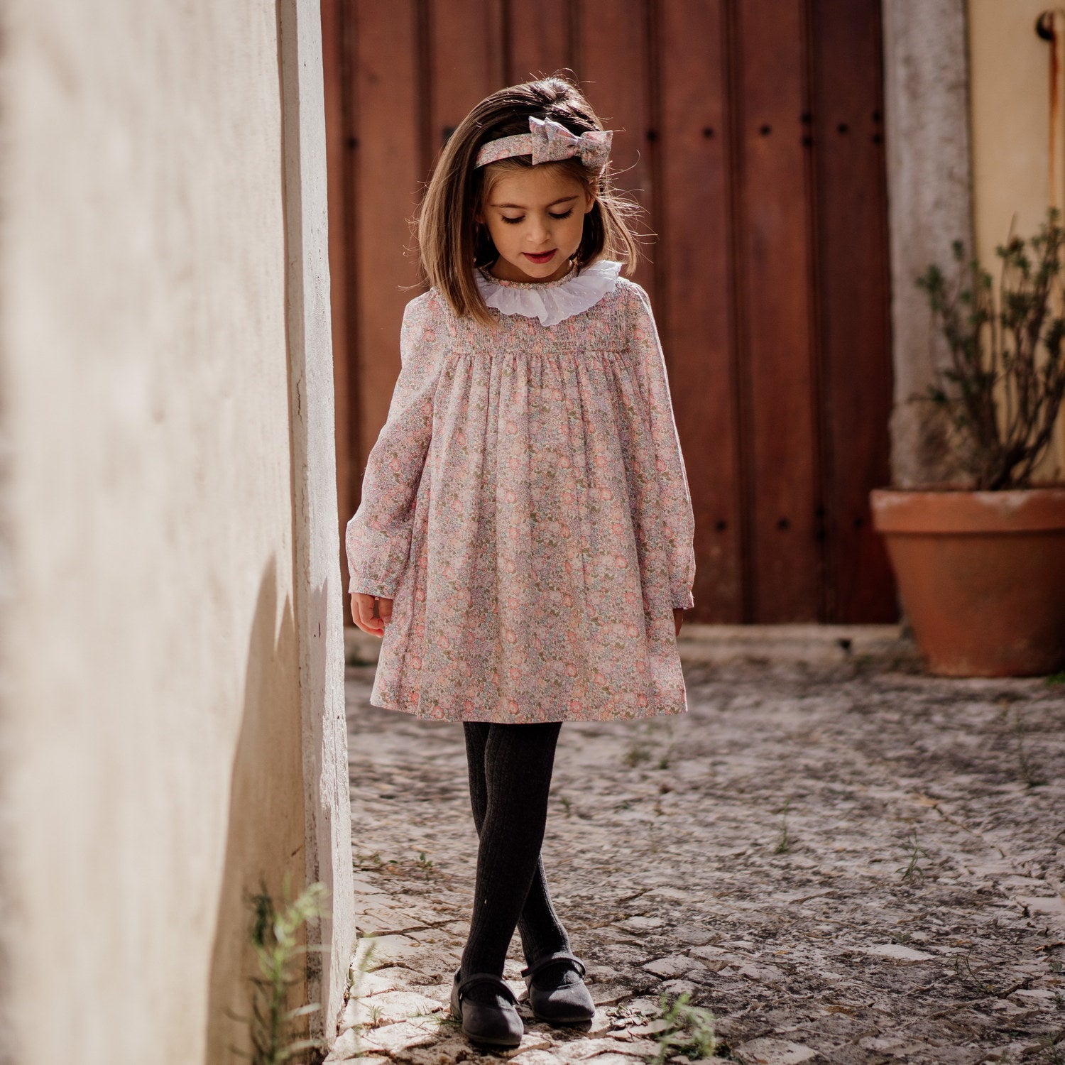 Girl Michelle Liberty Hand Smocked Dress