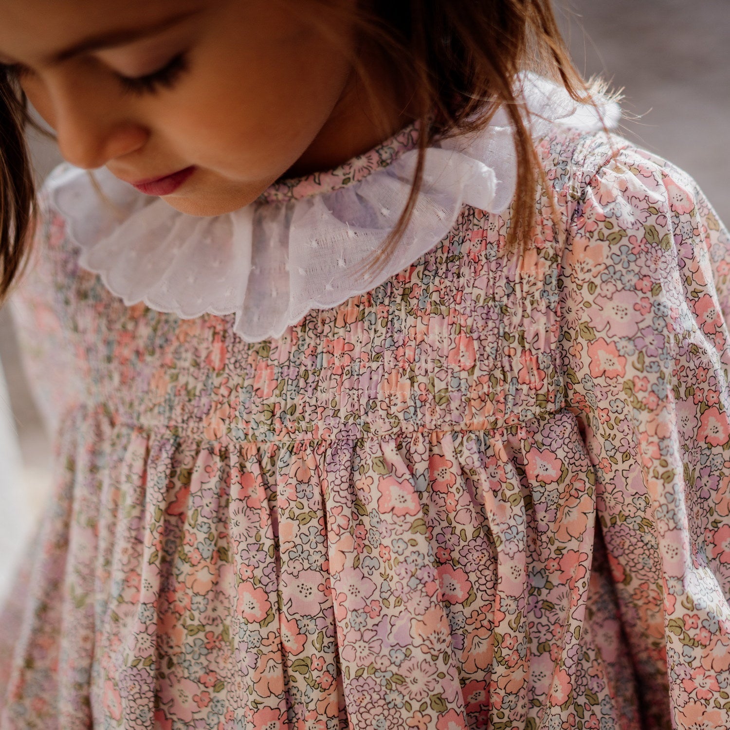 Girl Michelle Liberty Hand Smocked Dress