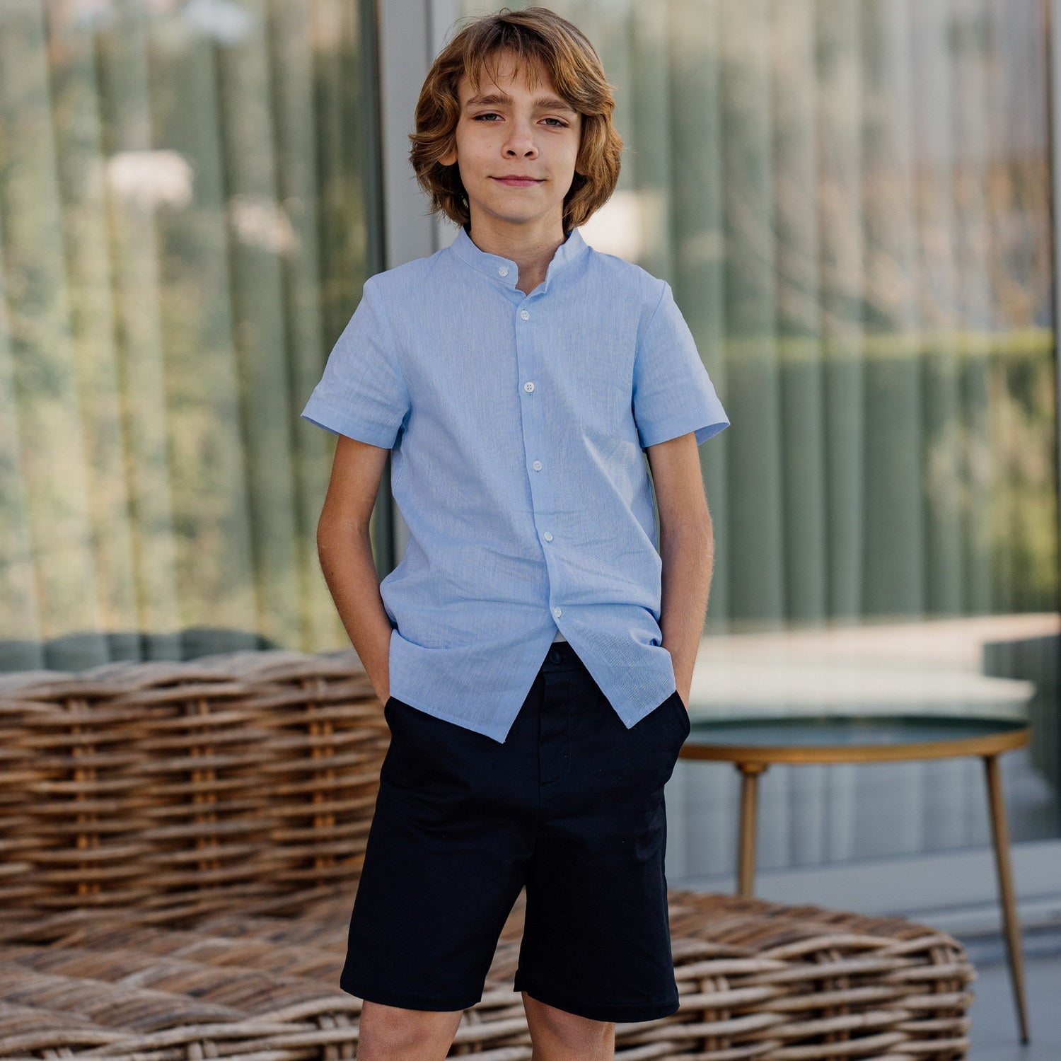 Boy Navy Shorts
