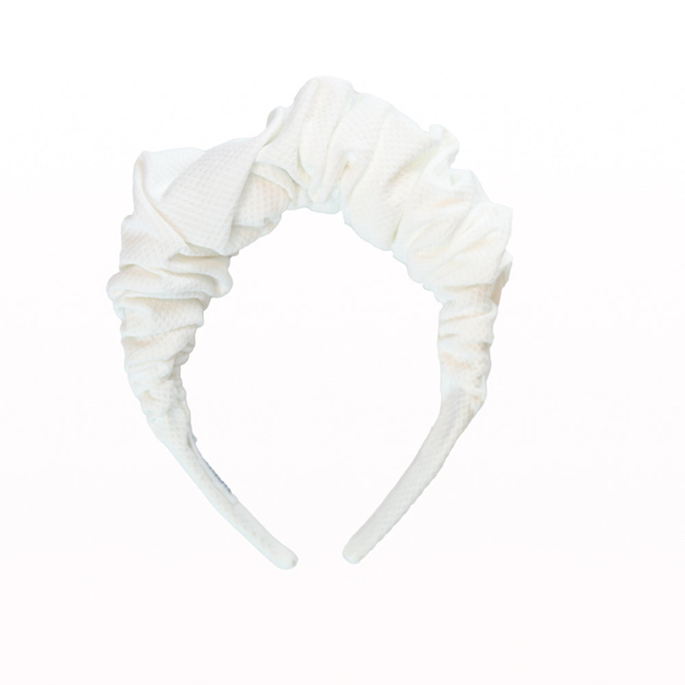 Girl White Pique Headband