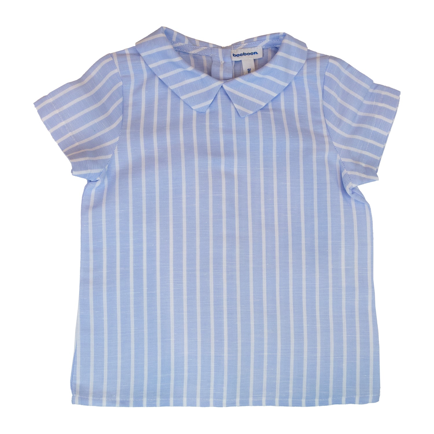 Baby Light Blue & White Stripe Linen Shirt