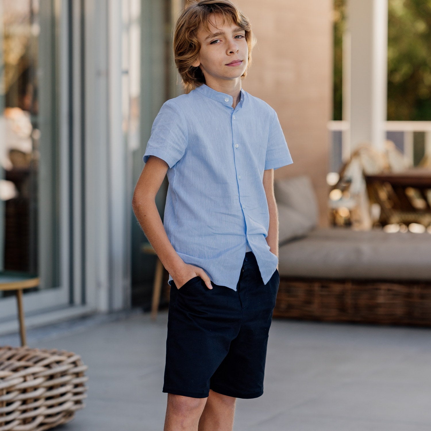 Boy Navy Shorts